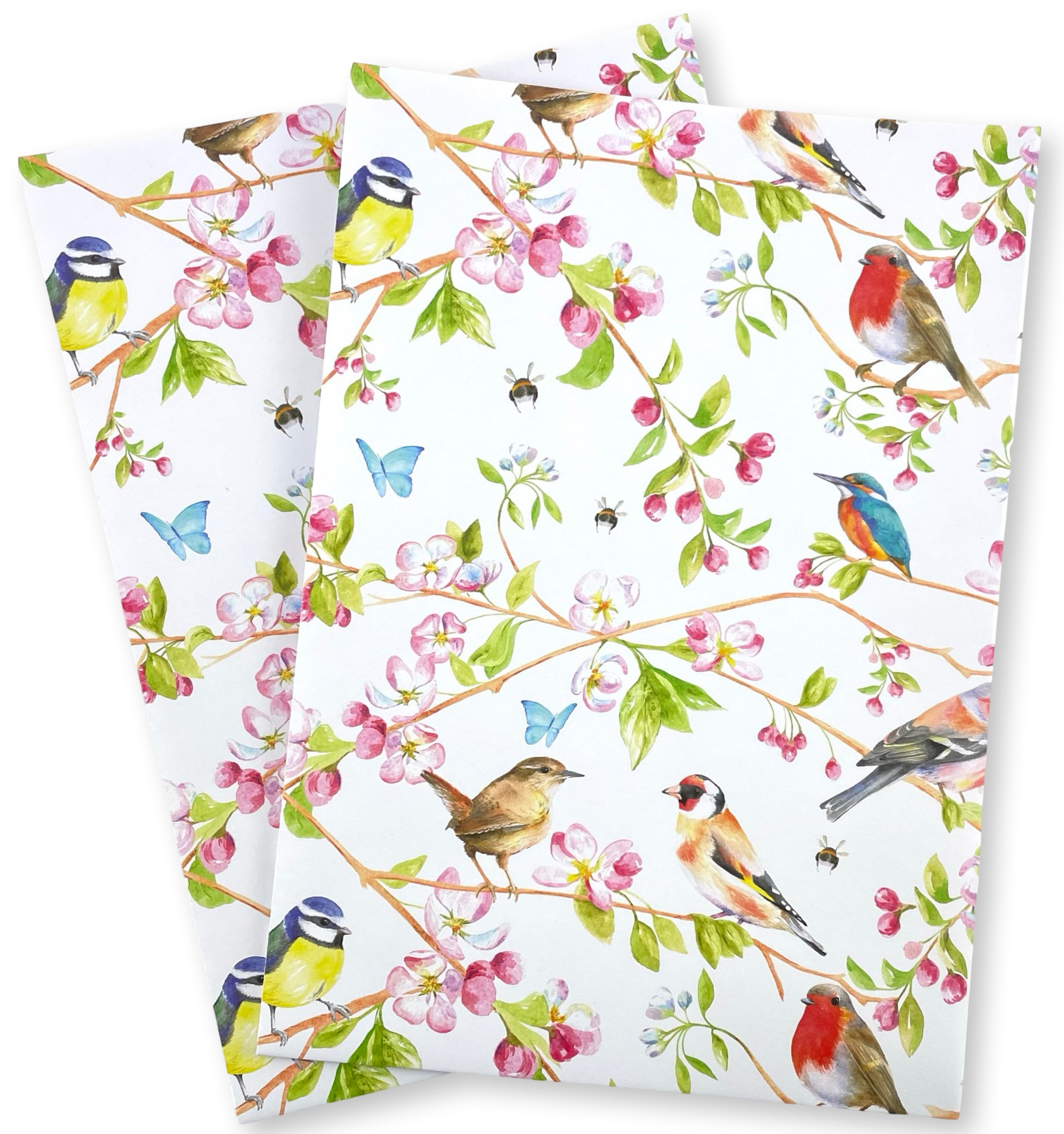 Garden Bird Wrapping Paper and Tags