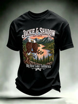 Men's JACKIE & SHADOW Print Crew-Neck T-Shirt