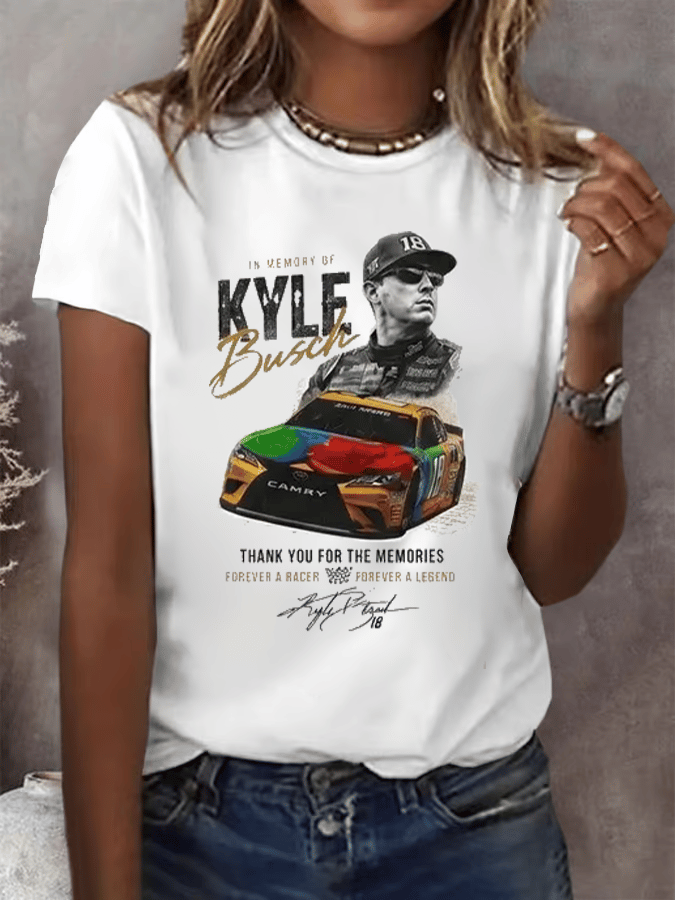 Women's  Racing Print T-Shirt