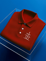 Men's Faith Printed Casual Polo Shirt