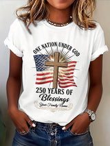 Women's Casual Printed Short-Sleeve T-Shirt