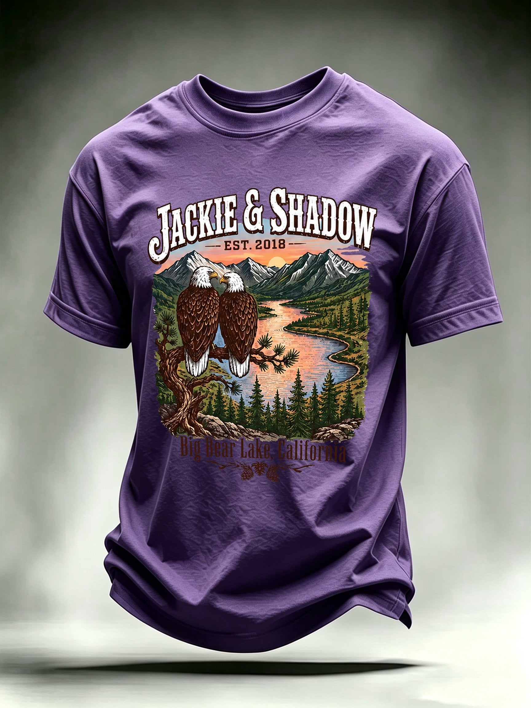 Men's JACKIE & SHADOW Print Crew-Neck T-Shirt