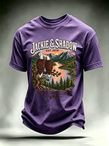 Men's JACKIE & SHADOW Print Crew-Neck T-Shirt