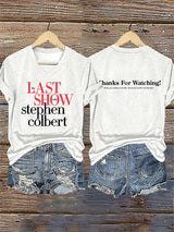 🔥Buy 3 Get 15% Off V-Neck Retro Last Show Print T-Shirt