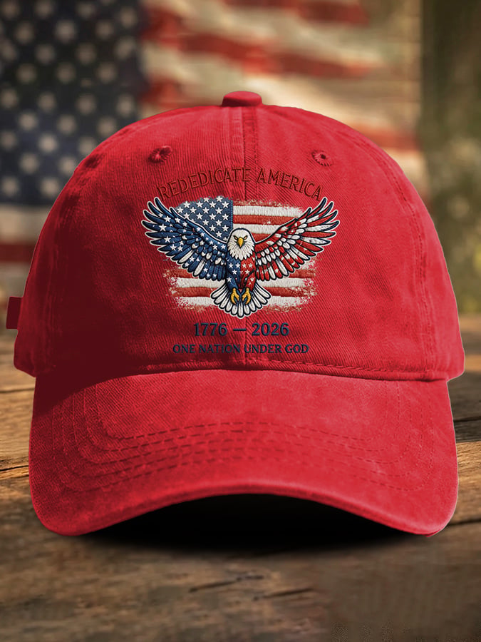 Retro Rededicate 250 One Nation Under God Print Baseball Cap