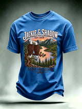 Men's JACKIE & SHADOW Print Crew-Neck T-Shirt