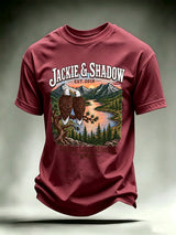Men's JACKIE & SHADOW Print Crew-Neck T-Shirt