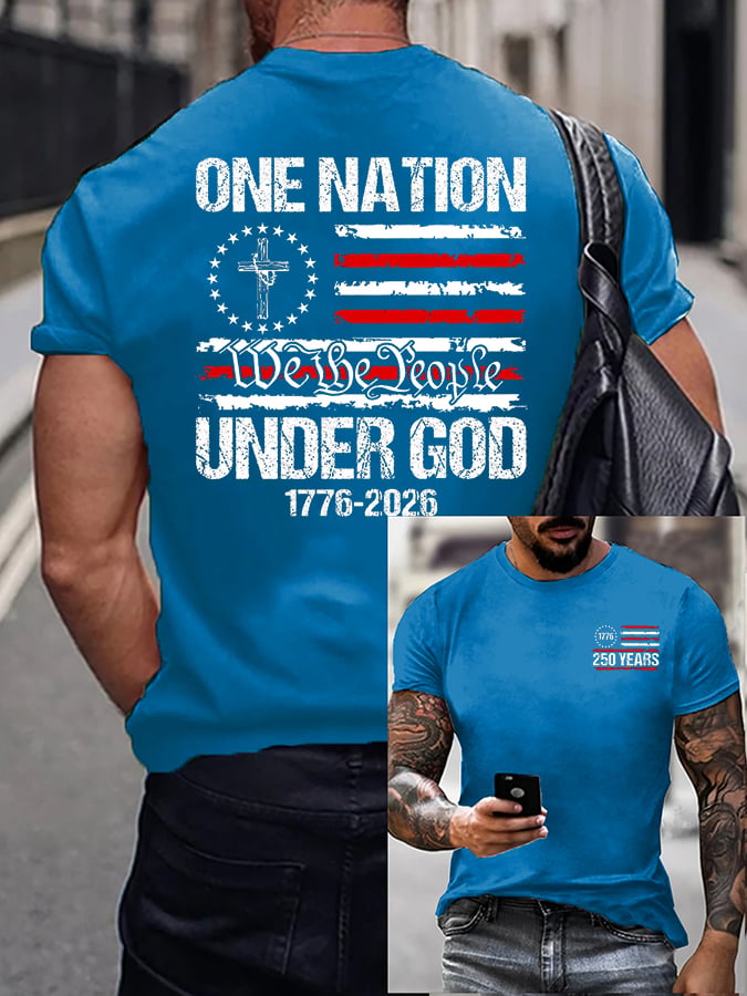 Men's Casual Printed Short-Sleeve T-Shirt
