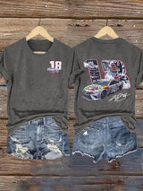 Women's  Racing Print T-Shirt