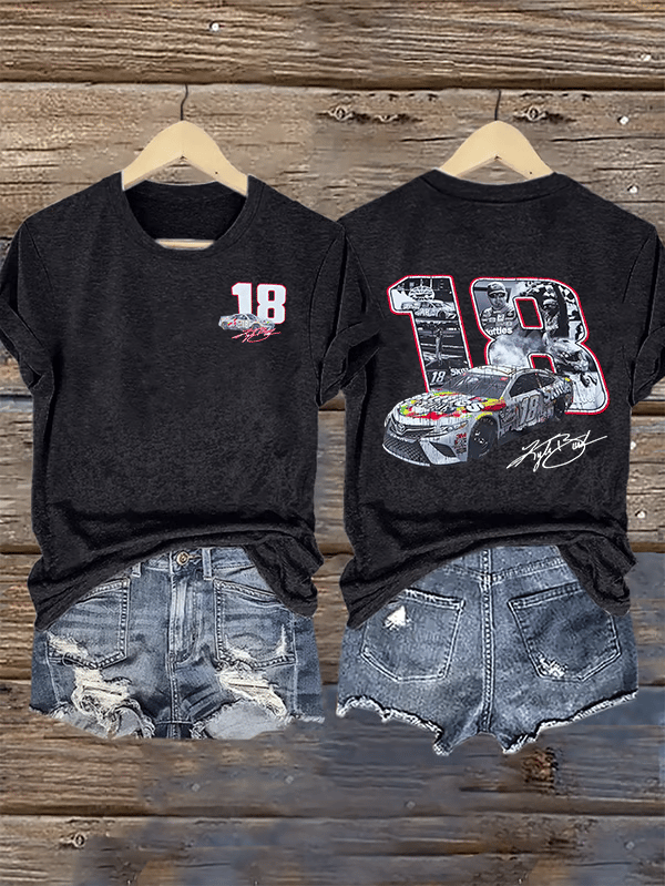 Women's  Racing Print T-Shirt