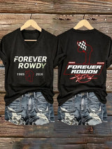 Women's Racing Printed Casual Top