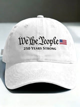 Retro We The People 250 Years Strong Print Baseball Cap