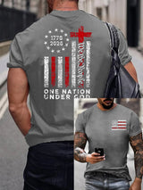 Men's Casual Printed Short-Sleeve T-Shirt