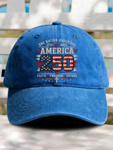 Retro Rededicate 250 One Nation Under God Faith Freedom Future  Print Baseball Cap