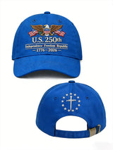 Men's casual American 250th anniversary washed cotton hat