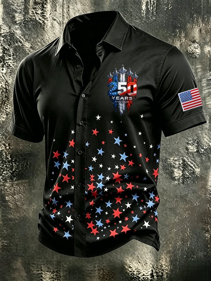Men's 250 Years Of Freedom Print Shirt