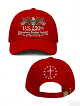 Men's casual American 250th anniversary washed cotton hat