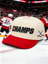 Unisex Retro Ice Hockey Champs Print Hat