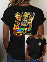 Women's Racing Print Casual T-shirt