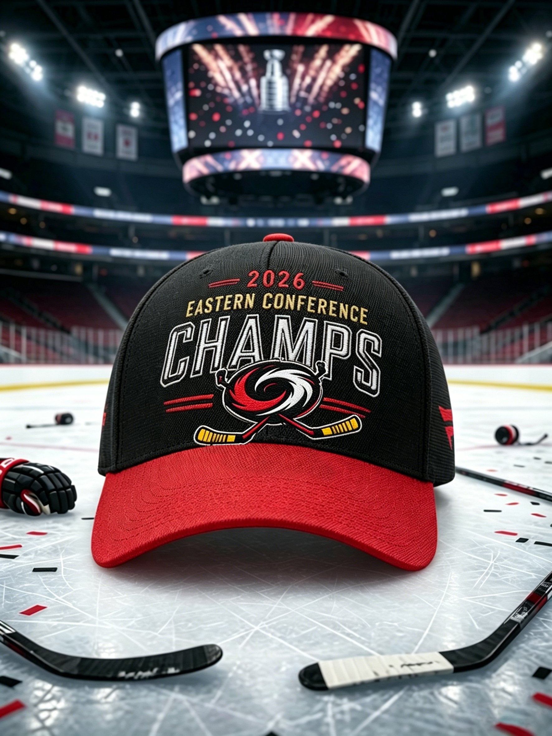 Unisex Ice Hockey Print Hat