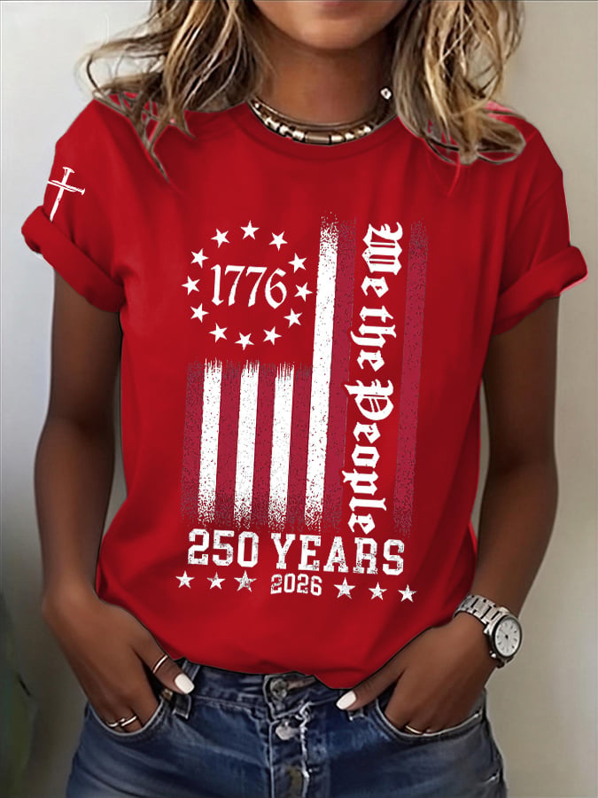 Women's Casual Printed Short-Sleeve T-Shirt