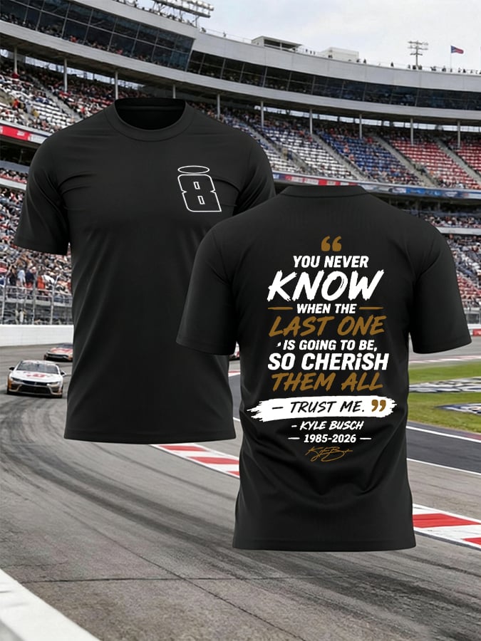 Men's Racing Legend Memorial Print Round Neck T-shirt