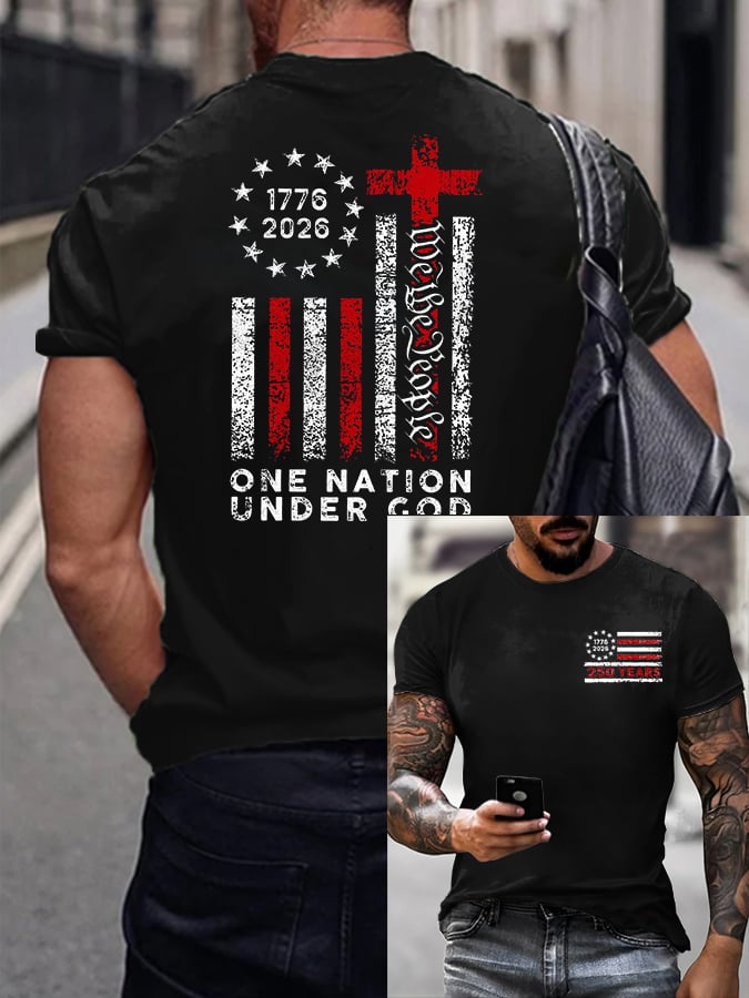 Men's Casual Printed Short-Sleeve T-Shirt