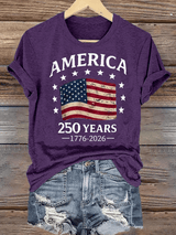 Women's  America 250 Print T-Shirt