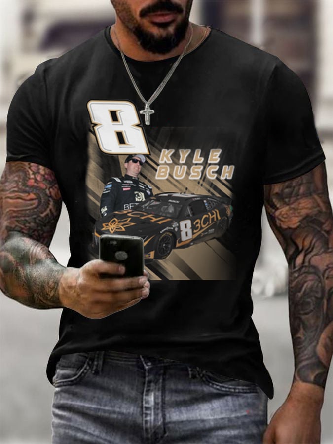 Men's Racing Print T-Shirt