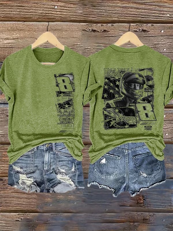 Women's  Racing Print T-Shirt