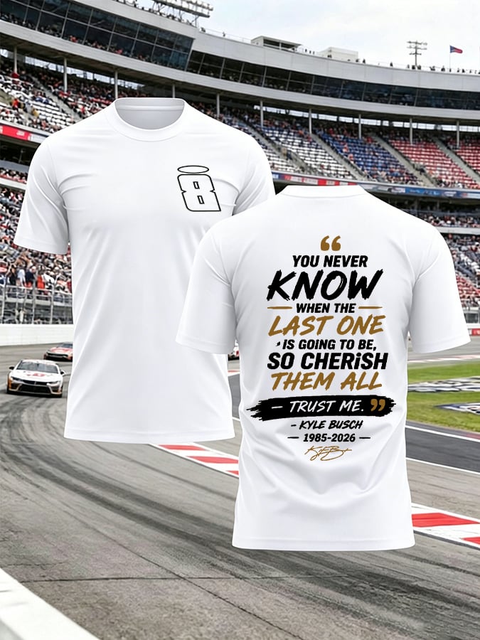 Men's Racing Legend Memorial Print Round Neck T-shirt