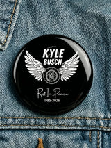 Racing-Themed Printed Brooch