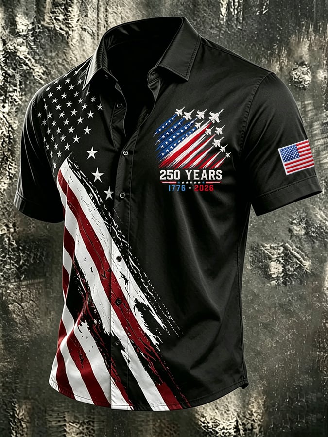 Men's Celebrate 250th Anniversary Print Shirt