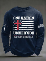 Men's casual faith waffle-knit T-shirt