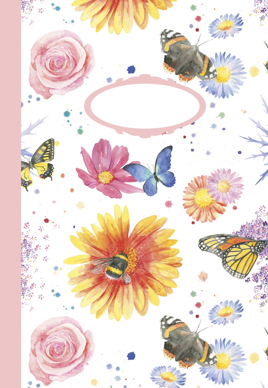 Flowers, Butterflies & Bee Jotter