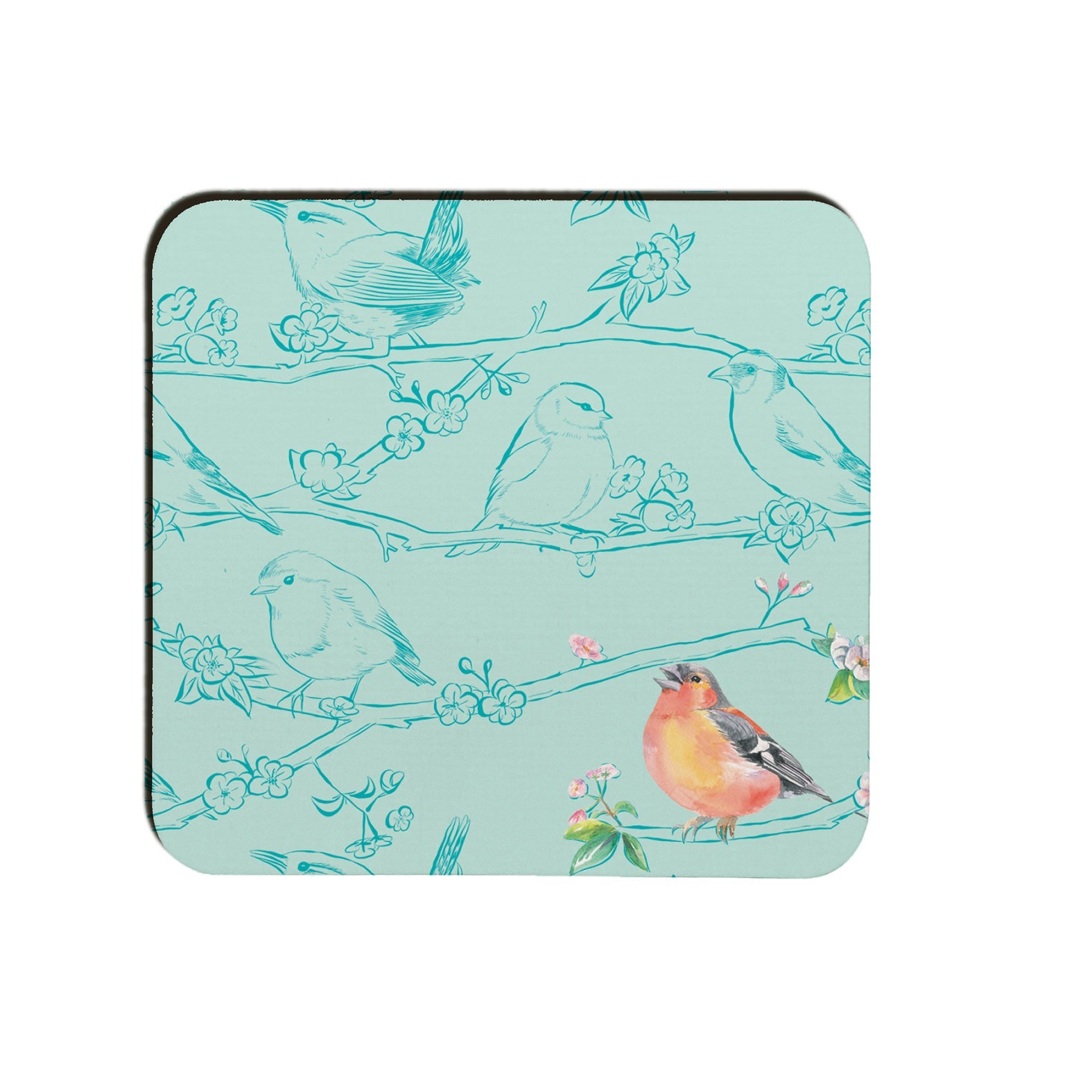 Garden Birds Coaster; Chaffinch