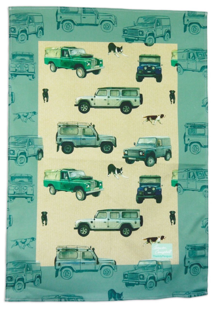 Classic Off Roader Defender Tea Towel