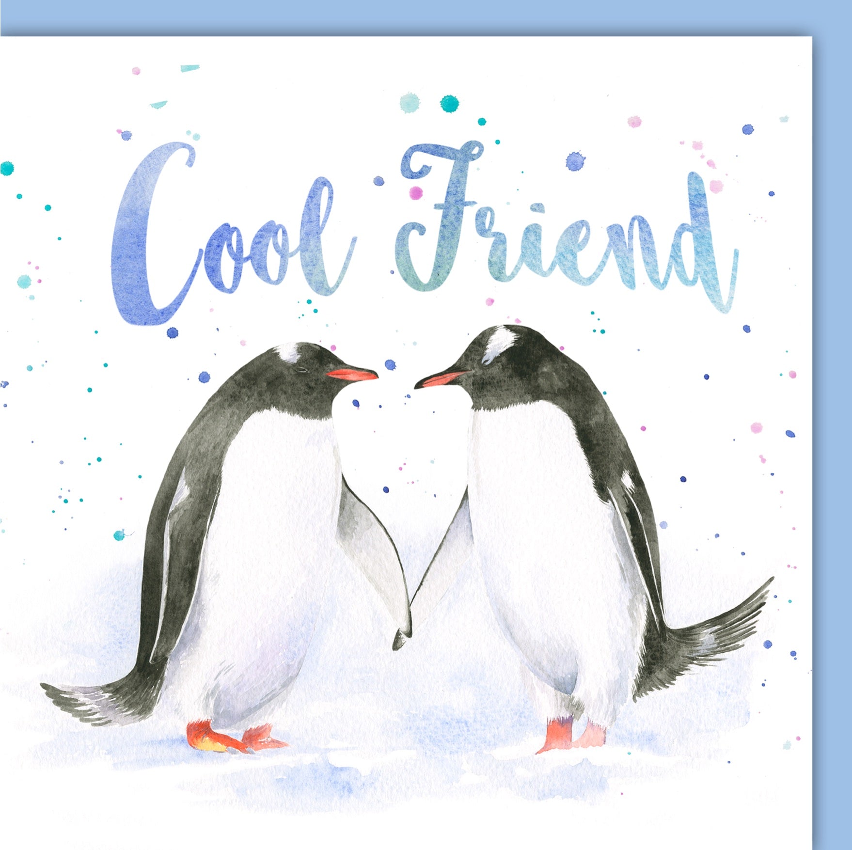 Penguin "Cool Friend" Greeting Card